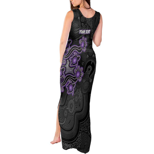 Personalised Hobart Hurricanes NAIDOC Week 2026 Tank Maxi Dress Sea Turtles Aboriginal Art