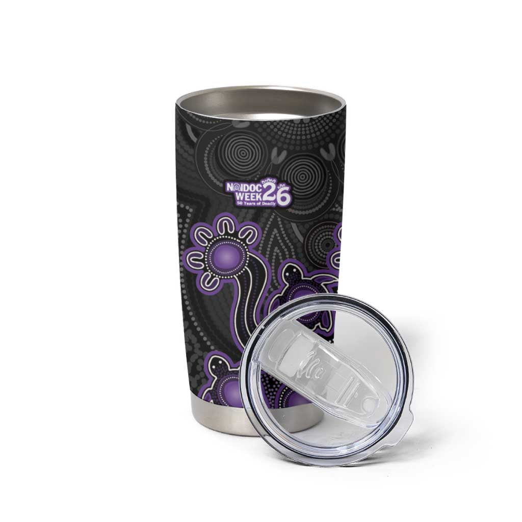 Personalised Hobart Hurricanes NAIDOC Week 2026 Tumbler Cup Sea Turtles Aboriginal Art