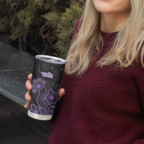 Personalised Hobart Hurricanes NAIDOC Week 2026 Tumbler Cup Sea Turtles Aboriginal Art