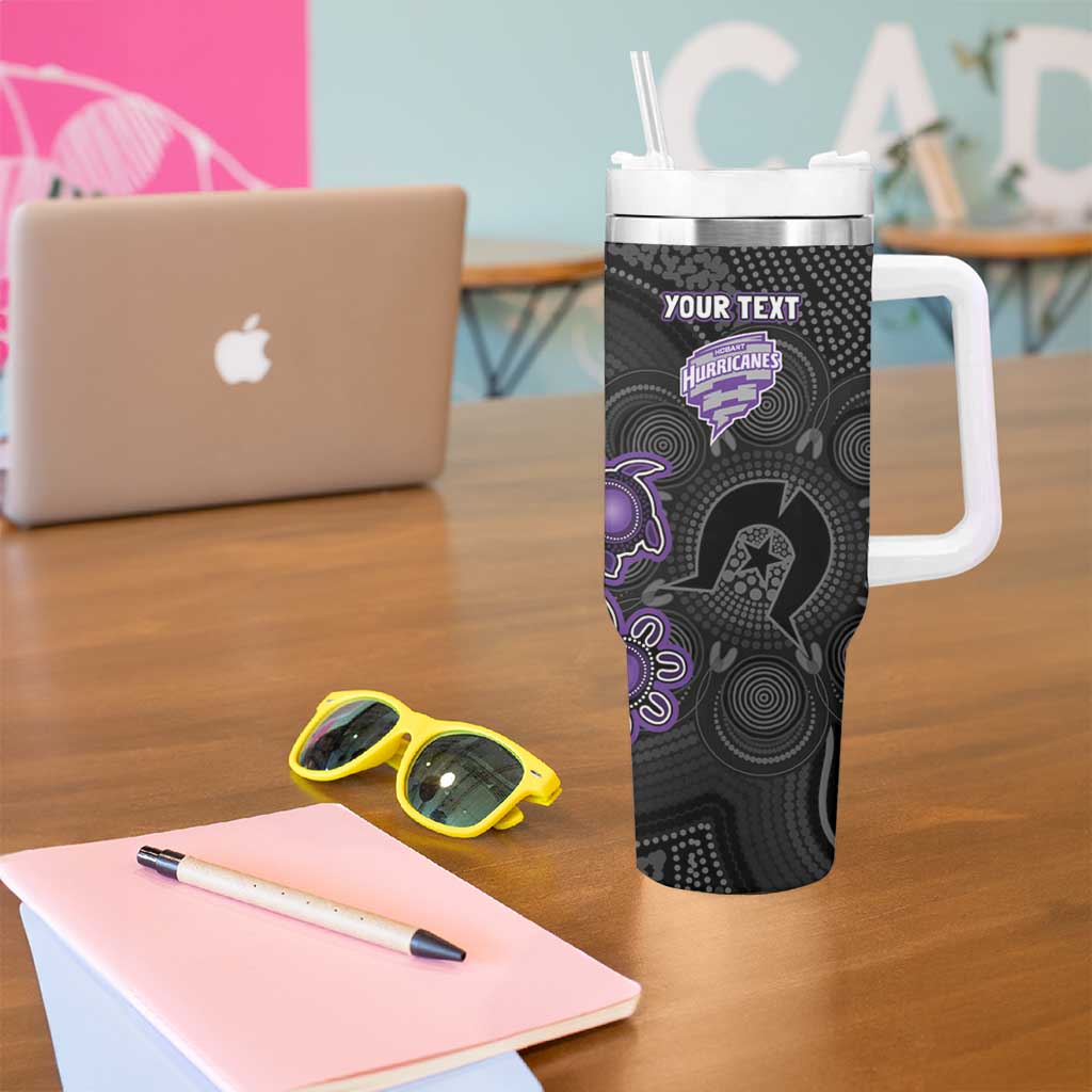 Personalised Hobart Hurricanes NAIDOC Week 2026 Tumbler With Handle Sea Turtles Aboriginal Art