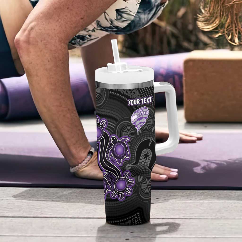 Personalised Hobart Hurricanes NAIDOC Week 2026 Tumbler With Handle Sea Turtles Aboriginal Art