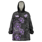 Personalised Hobart Hurricanes NAIDOC Week 2026 Wearable Blanket Hoodie Sea Turtles Aboriginal Art