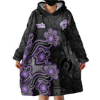 Personalised Hobart Hurricanes NAIDOC Week 2026 Wearable Blanket Hoodie Sea Turtles Aboriginal Art