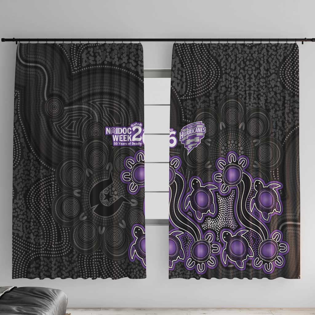 Hobart Hurricanes NAIDOC Week 2026 Window Curtain Sea Turtles Aboriginal Art