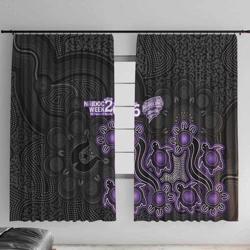 Hobart Hurricanes NAIDOC Week 2026 Window Curtain Sea Turtles Aboriginal Art
