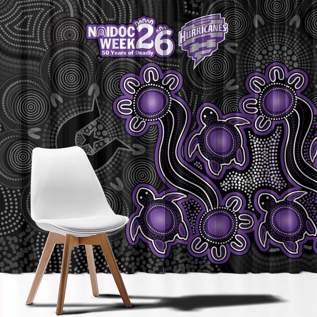 Hobart Hurricanes NAIDOC Week 2026 Window Curtain Sea Turtles Aboriginal Art