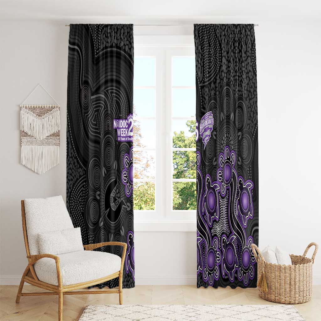 Hobart Hurricanes NAIDOC Week 2026 Window Curtain Sea Turtles Aboriginal Art