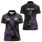 Personalised Hobart Hurricanes NAIDOC Week 2026 Women Polo Shirt Sea Turtles Aboriginal Art