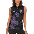 Personalised Hobart Hurricanes NAIDOC Week 2026 Women Sleeveless Polo Shirt Sea Turtles Aboriginal Art
