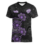 Personalised Hobart Hurricanes NAIDOC Week 2026 Women V-Neck T-Shirt Sea Turtles Aboriginal Art