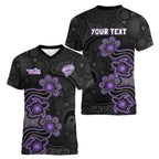 Personalised Hobart Hurricanes NAIDOC Week 2026 Women V-Neck T-Shirt Sea Turtles Aboriginal Art