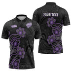 Personalised Hobart Hurricanes NAIDOC Week 2026 Zipper Polo Shirt Sea Turtles Aboriginal Art