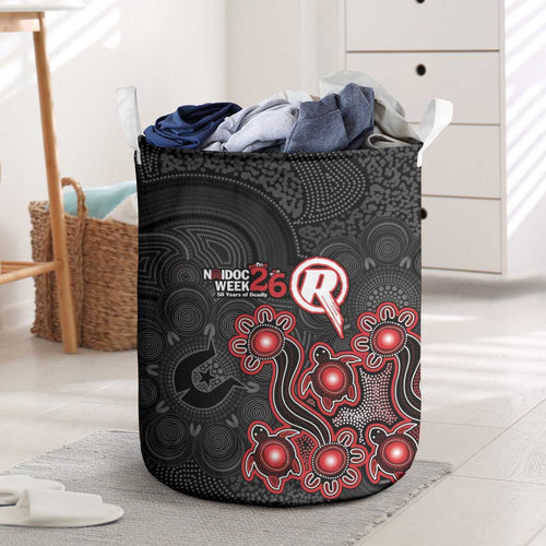 Melbourne Renegades NAIDOC Week 2026 Laundry Basket Sea Turtles Aboriginal Art