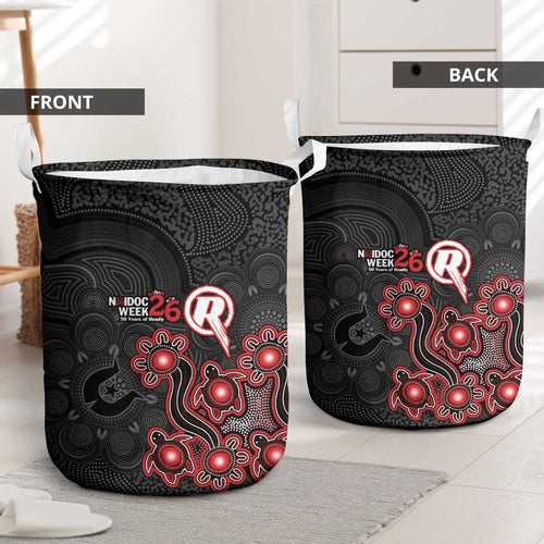Melbourne Renegades NAIDOC Week 2026 Laundry Basket Sea Turtles Aboriginal Art