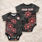 Personalised Melbourne Renegades NAIDOC Week 2026 Baby Onesie Sea Turtles Aboriginal Art