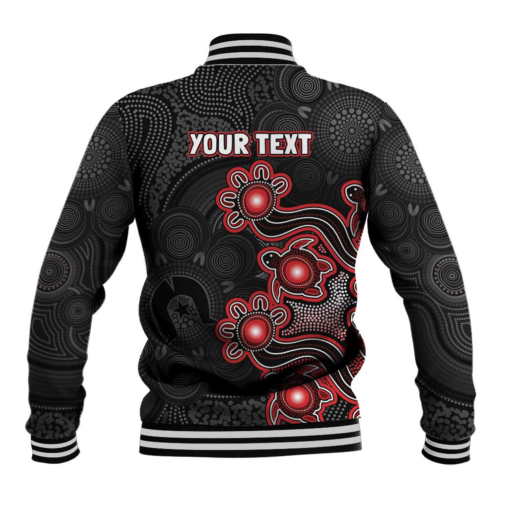 Personalised Melbourne Renegades NAIDOC Week 2026 Baseball Jacket Sea Turtles Aboriginal Art
