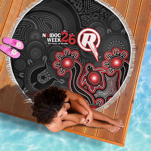 Melbourne Renegades NAIDOC Week 2026 Beach Blanket Sea Turtles Aboriginal Art