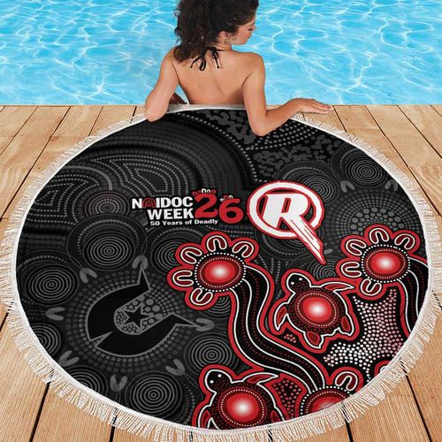Melbourne Renegades NAIDOC Week 2026 Beach Blanket Sea Turtles Aboriginal Art