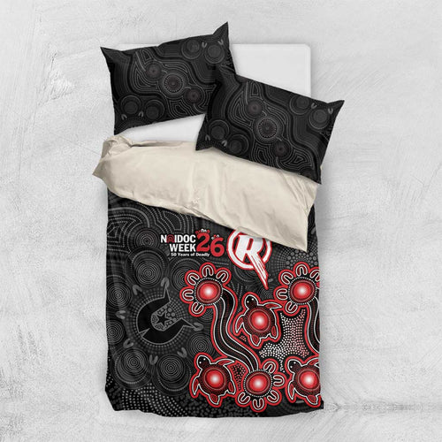 Melbourne Renegades NAIDOC Week 2026 Bedding Set Sea Turtles Aboriginal Art