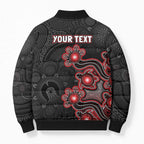 Personalised Melbourne Renegades NAIDOC Week 2026 Bomber Puffer Jacket Sea Turtles Aboriginal Art