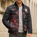 Personalised Melbourne Renegades NAIDOC Week 2026 Bomber Puffer Jacket Sea Turtles Aboriginal Art
