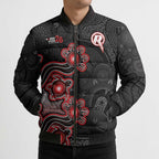 Personalised Melbourne Renegades NAIDOC Week 2026 Bomber Puffer Jacket Sea Turtles Aboriginal Art