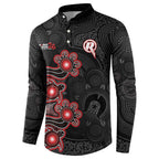 Personalised Melbourne Renegades NAIDOC Week 2026 Button Sweatshirt Sea Turtles Aboriginal Art