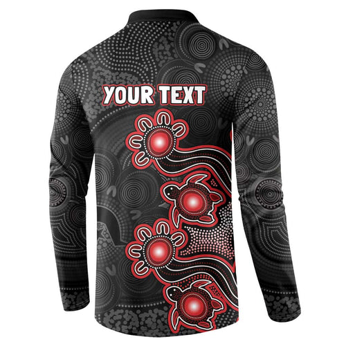 Personalised Melbourne Renegades NAIDOC Week 2026 Button Sweatshirt Sea Turtles Aboriginal Art