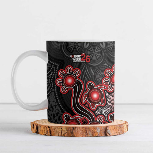 Personalised Melbourne Renegades NAIDOC Week 2026 Ceramic Mug Sea Turtles Aboriginal Art
