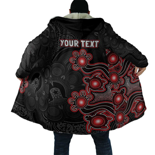 Personalised Melbourne Renegades NAIDOC Week 2026 Cloak Sea Turtles Aboriginal Art