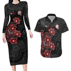 Personalised Melbourne Renegades NAIDOC Week 2026 Couples Matching Long Sleeve Bodycon Dress and Hawaiian Shirt Sea Turtles Aboriginal Art