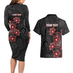Personalised Melbourne Renegades NAIDOC Week 2026 Couples Matching Long Sleeve Bodycon Dress and Hawaiian Shirt Sea Turtles Aboriginal Art