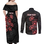 Personalised Melbourne Renegades NAIDOC Week 2026 Couples Matching Off Shoulder Maxi Dress and Long Sleeve Button Shirt Sea Turtles Aboriginal Art
