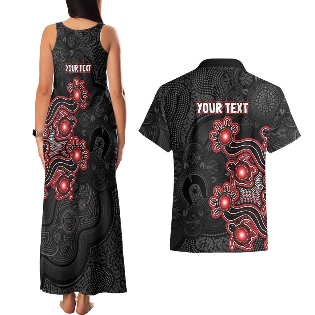 Personalised Melbourne Renegades NAIDOC Week 2026 Couples Matching Tank Maxi Dress and Hawaiian Shirt Sea Turtles Aboriginal Art