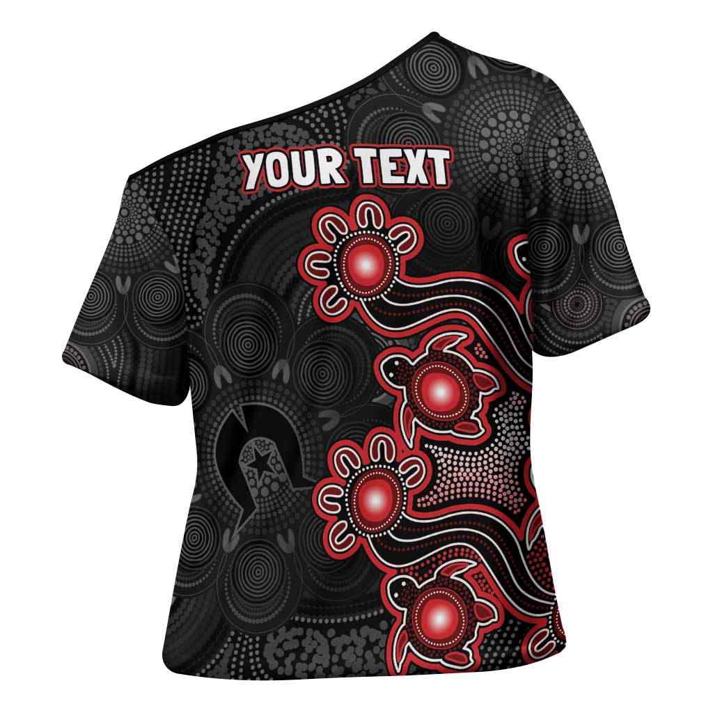 Personalised Melbourne Renegades NAIDOC Week 2026 Cross Shoulder Shirt Sea Turtles Aboriginal Art