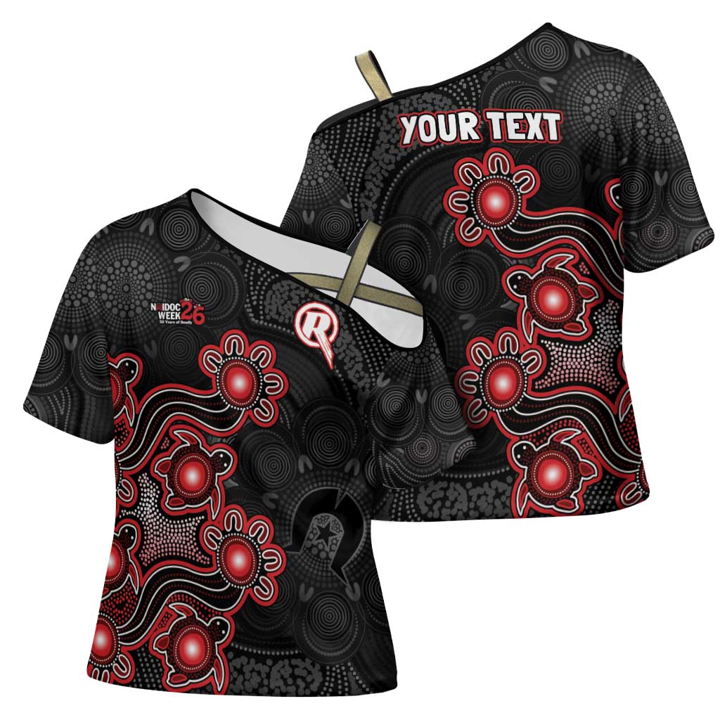 Personalised Melbourne Renegades NAIDOC Week 2026 Cross Shoulder Shirt Sea Turtles Aboriginal Art