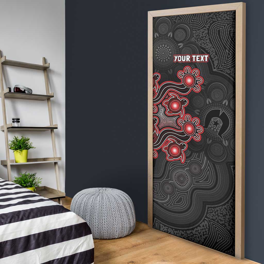 Personalised Melbourne Renegades NAIDOC Week 2026 Door Cover Sea Turtles Aboriginal Art