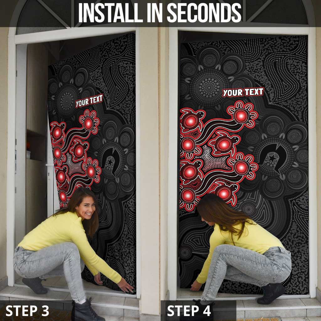 Personalised Melbourne Renegades NAIDOC Week 2026 Door Cover Sea Turtles Aboriginal Art