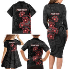 Personalised Melbourne Renegades NAIDOC Week 2026 Family Matching Long Sleeve Bodycon Dress and Hawaiian Shirt Sea Turtles Aboriginal Art