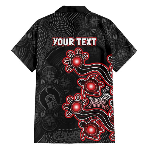Personalised Melbourne Renegades NAIDOC Week 2026 Family Matching Long Sleeve Bodycon Dress and Hawaiian Shirt Sea Turtles Aboriginal Art
