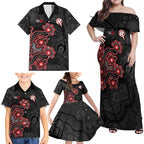 Personalised Melbourne Renegades NAIDOC Week 2026 Family Matching Off Shoulder Maxi Dress and Hawaiian Shirt Sea Turtles Aboriginal Art
