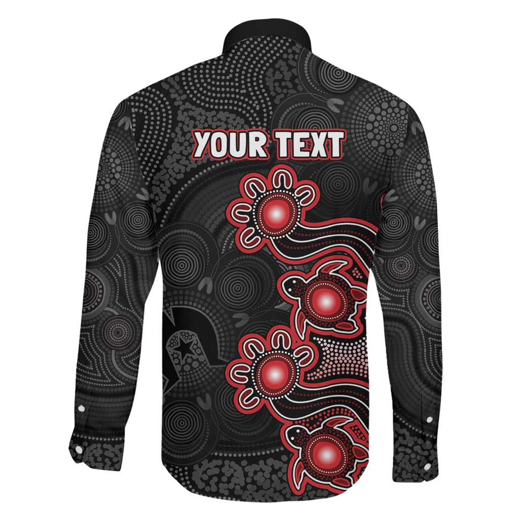Personalised Melbourne Renegades NAIDOC Week 2026 Family Matching Off Shoulder Maxi Dress and Hawaiian Shirt Sea Turtles Aboriginal Art