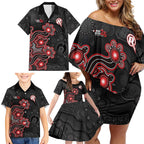Personalised Melbourne Renegades NAIDOC Week 2026 Family Matching Off Shoulder Short Dress and Hawaiian Shirt Sea Turtles Aboriginal Art
