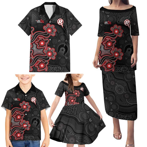 Personalised Melbourne Renegades NAIDOC Week 2026 Family Matching Puletasi and Hawaiian Shirt Sea Turtles Aboriginal Art