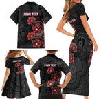 Personalised Melbourne Renegades NAIDOC Week 2026 Family Matching Short Sleeve Bodycon Dress and Hawaiian Shirt Sea Turtles Aboriginal Art