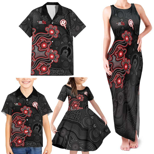 Personalised Melbourne Renegades NAIDOC Week 2026 Family Matching Tank Maxi Dress and Hawaiian Shirt Sea Turtles Aboriginal Art