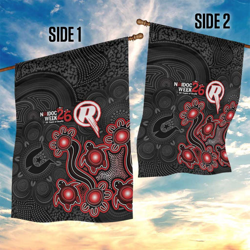 Melbourne Renegades NAIDOC Week 2026 Garden Flag Sea Turtles Aboriginal Art