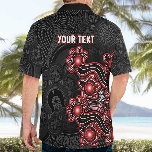 Personalised Melbourne Renegades NAIDOC Week 2026 Hawaiian Shirt Sea Turtles Aboriginal Art