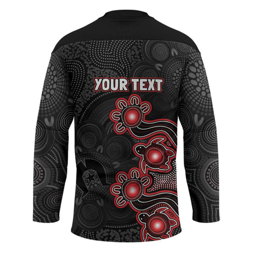 Personalised Melbourne Renegades NAIDOC Week 2026 Hockey Jersey Sea Turtles Aboriginal Art