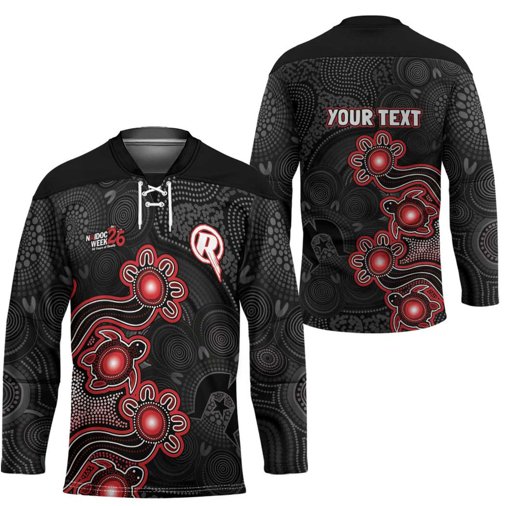 Personalised Melbourne Renegades NAIDOC Week 2026 Hockey Jersey Sea Turtles Aboriginal Art